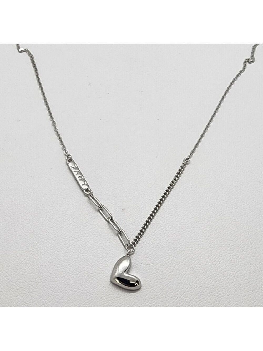 Brand New Sterling Silver 925 Love Heart Necklace